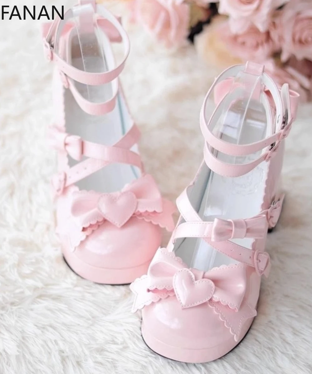 

2025 New Women's Shoes French Sweet Lolita High Heels Pumps Casual Waterproof Table Wear-resistant Lightweight Single Shoes