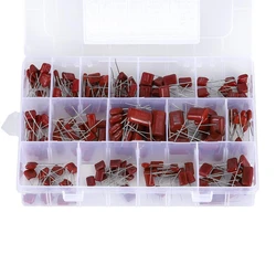 15 value*12PCS CBB Polypropylene Film 10nf-68nf 400V 630V Capacitors Assortment Kit 180PCS