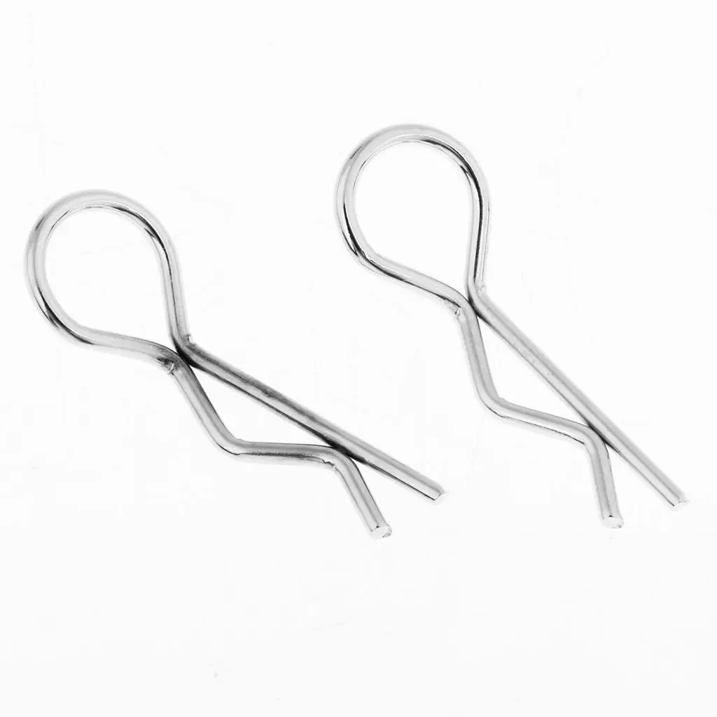 20 Pieces Body Holder Split Pins Body Clips Body Clips for 1/10 1/12 1/16 1/18 RC Crawlers