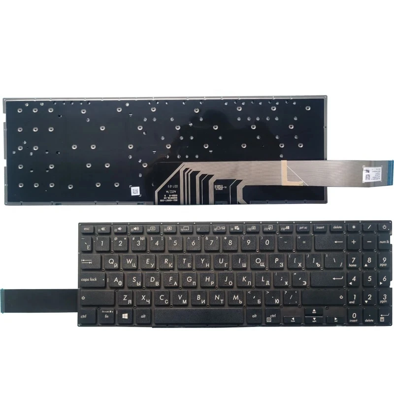 

Русская клавиатура для ноутбука с подсветкой для Asus VX60G X571 X571G X571GT X571U X571F VX60GT F571GT с подсветкой