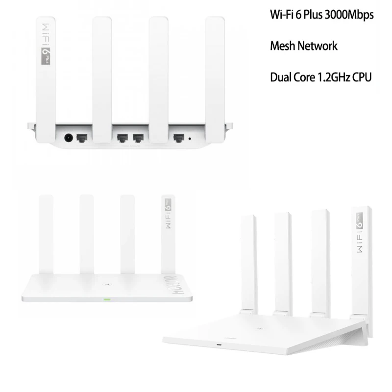 HUAWEI Honor Router 3 XD20 3000Mbps WiFi 6 Mesh Router Dual Core 1.2GHz CPU Gigabit Wireless Wi-Fi Extender Smart Home Router