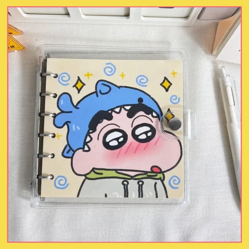 Anime Crayon Shin chan Loose leaf Notebook Student Cartoon Notebook Middle School Student Instagram Detachable Handbook