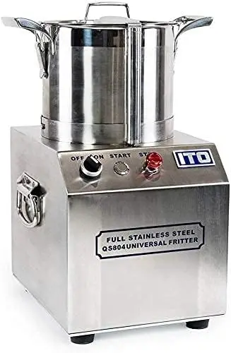 Wyzworks – 550W Electric 4L Stainless-Steel, Commercial Grade Food Chopper Processor Machine - Kitchen Fritter - 1400Rpm High