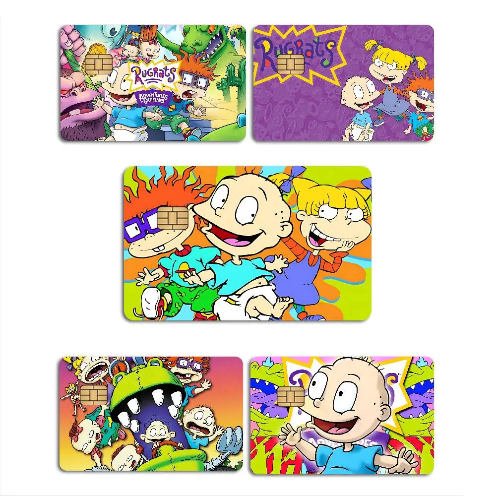 Classic Children Animation R-Rugrats Anime Cartoon Sticker Film Skin for Credit Card Debit Bank Bus Card