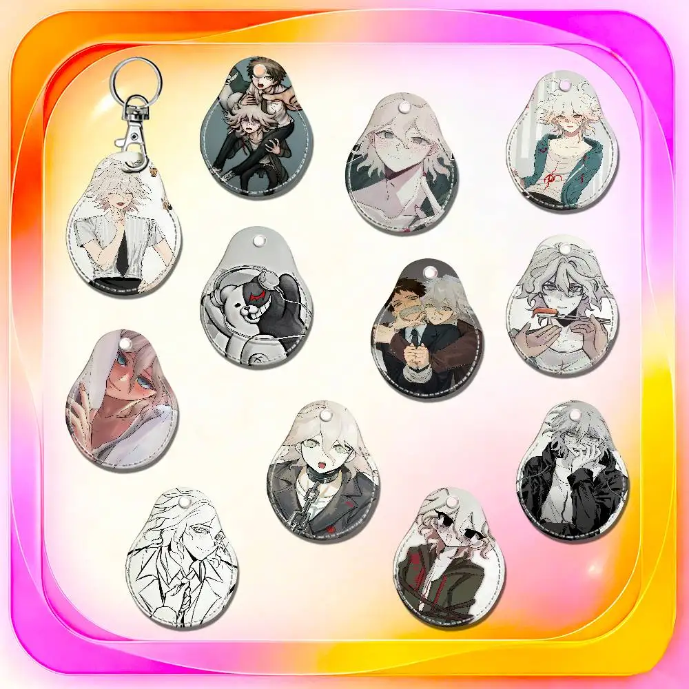 For Danganronpa Trigger Happy Havoc Nagito Komaeda For AirTag Case Card Holder Keychain ID Credit Bank Access Badge Tag Shell