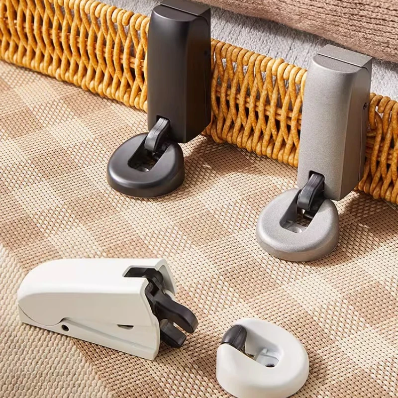 

Hydraulic Closing Door Stopper Silent Wall Mount Space Saving Hardware Holder Child-Safe Door Stops Home Door Metal Accessories
