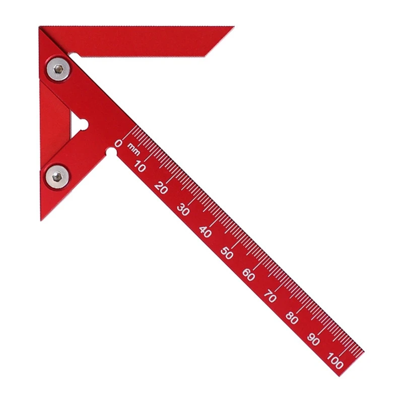 

Aluminum Alloy Center Positioning Ruler,45/90 Degree Positioning Ruler,Right Angle Positioning,Metric Measuring Ruler