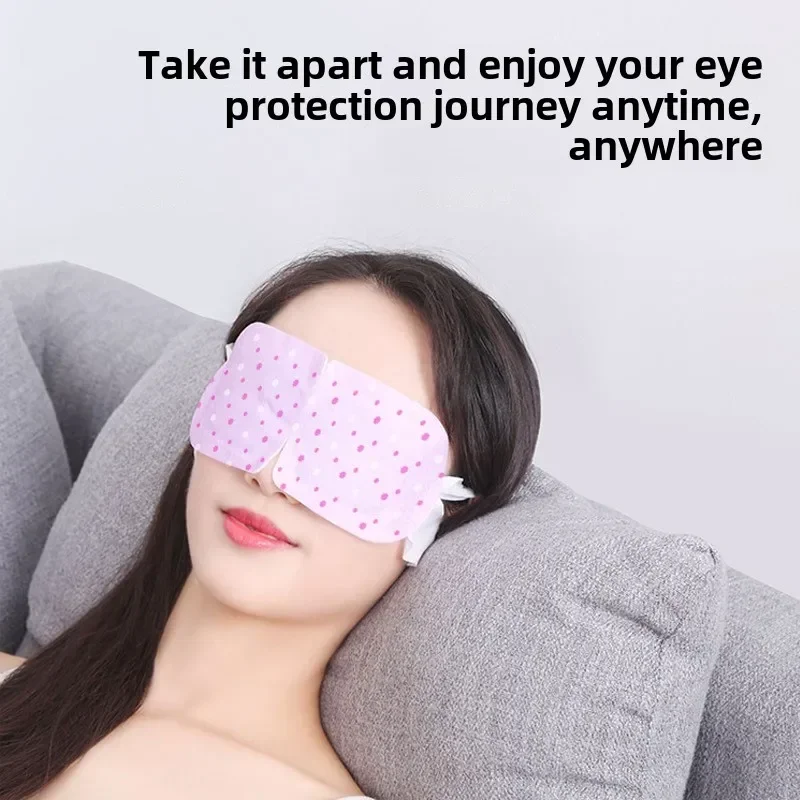 5 ชิ้น/กล่อง Disposable Steam Eye Mask ประคบร้อนบรรเทาความเมื่อยล้าของดวงตาความร้อนแรเงาป้องกันและ Sleeping Wormwood Eye Mask