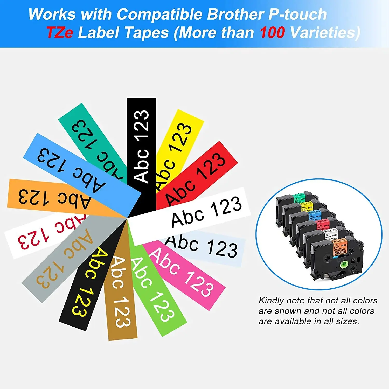 E1000 PRO Portabl Label Maker  Compatible For Brother TZe-231 Wireless Thermal QWERTY Keyboard Multiple Symbols Labeling Machine