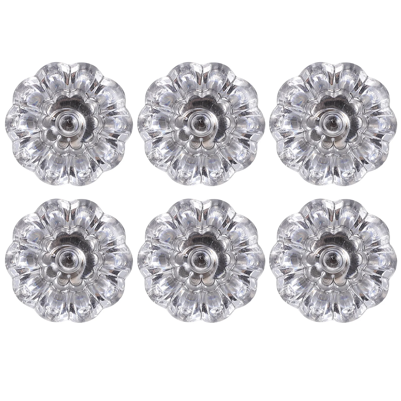 

6Pcs Plastic Mini Knobs Drawer Handles Simple Practical Bedside Storage Cabinet Box Handle Decorative Small Knobs