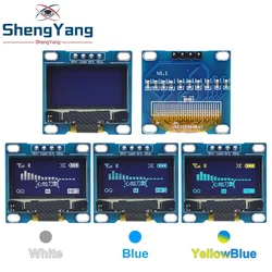 TZT 0.96 inch OLED 4PIN 7PIN  IIC Serial White Display Module 128X64 I2C SSD1306 12864 LCD Screen Board  for Arduino