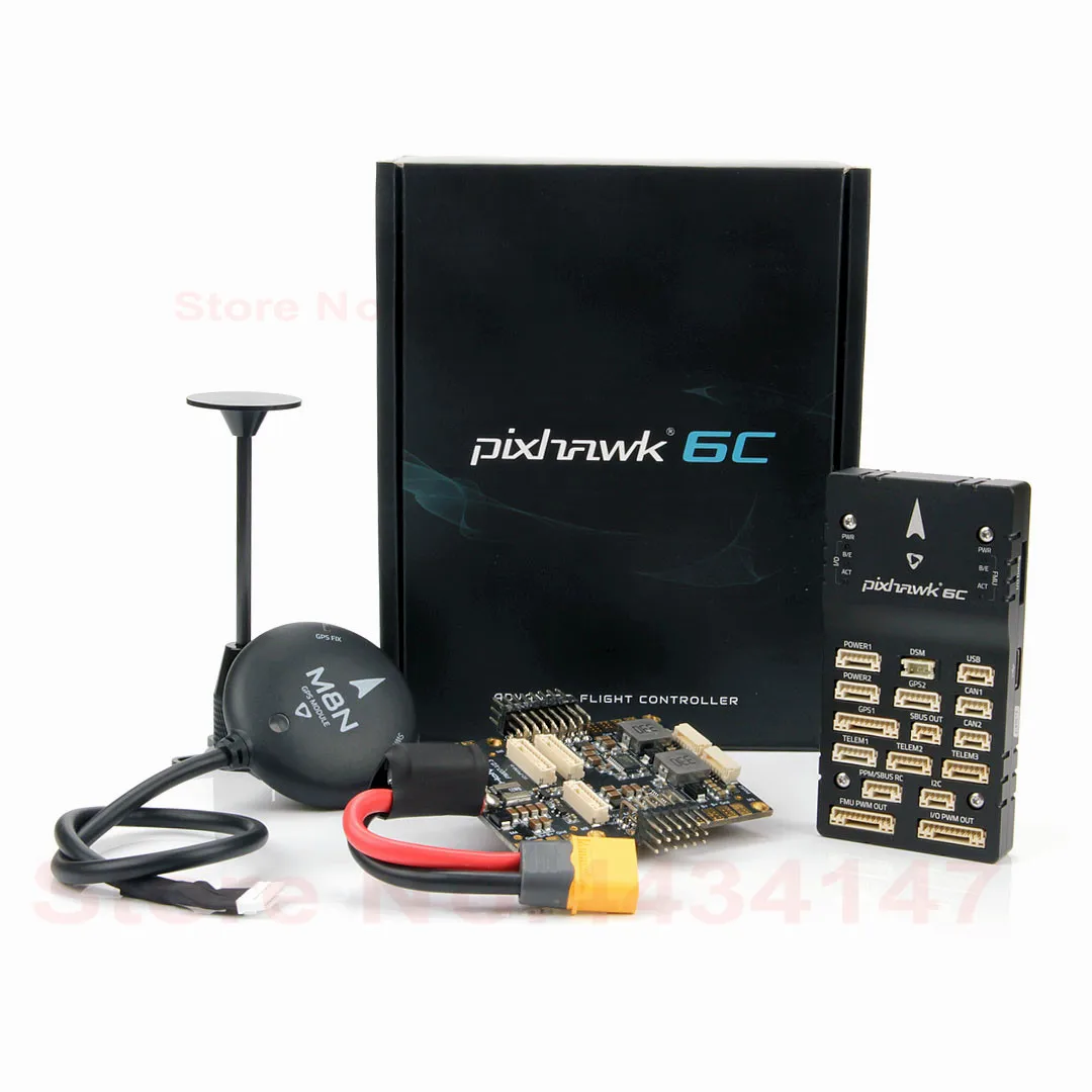 Holybro Pixhawk 6C Autopilot H743 Flight Controller (Aluminum Case) PM02 / PM07 Power Module M8N GPS for RC Multirotor Airplanes