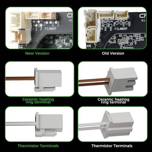 Imagen 2 del producto Creality Original actualización Hotend PCB para K1/K1C/K1 SE/K1 Max placa adaptadora reemplazar accesorios de impresora 3D PCBA_G_For K1/KIC/K1