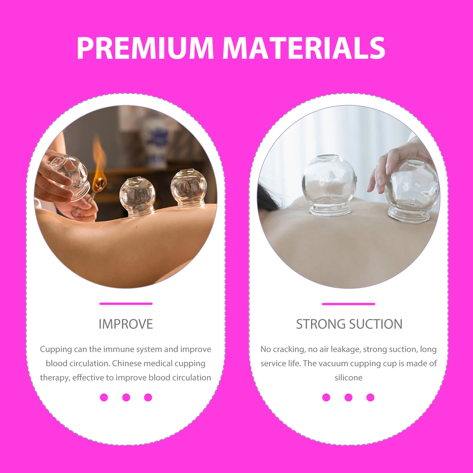 

Silicone Cupping Cups Reusable Massage Cans For Body Facial Therapy Portable Cupping Tool Salon Home Use