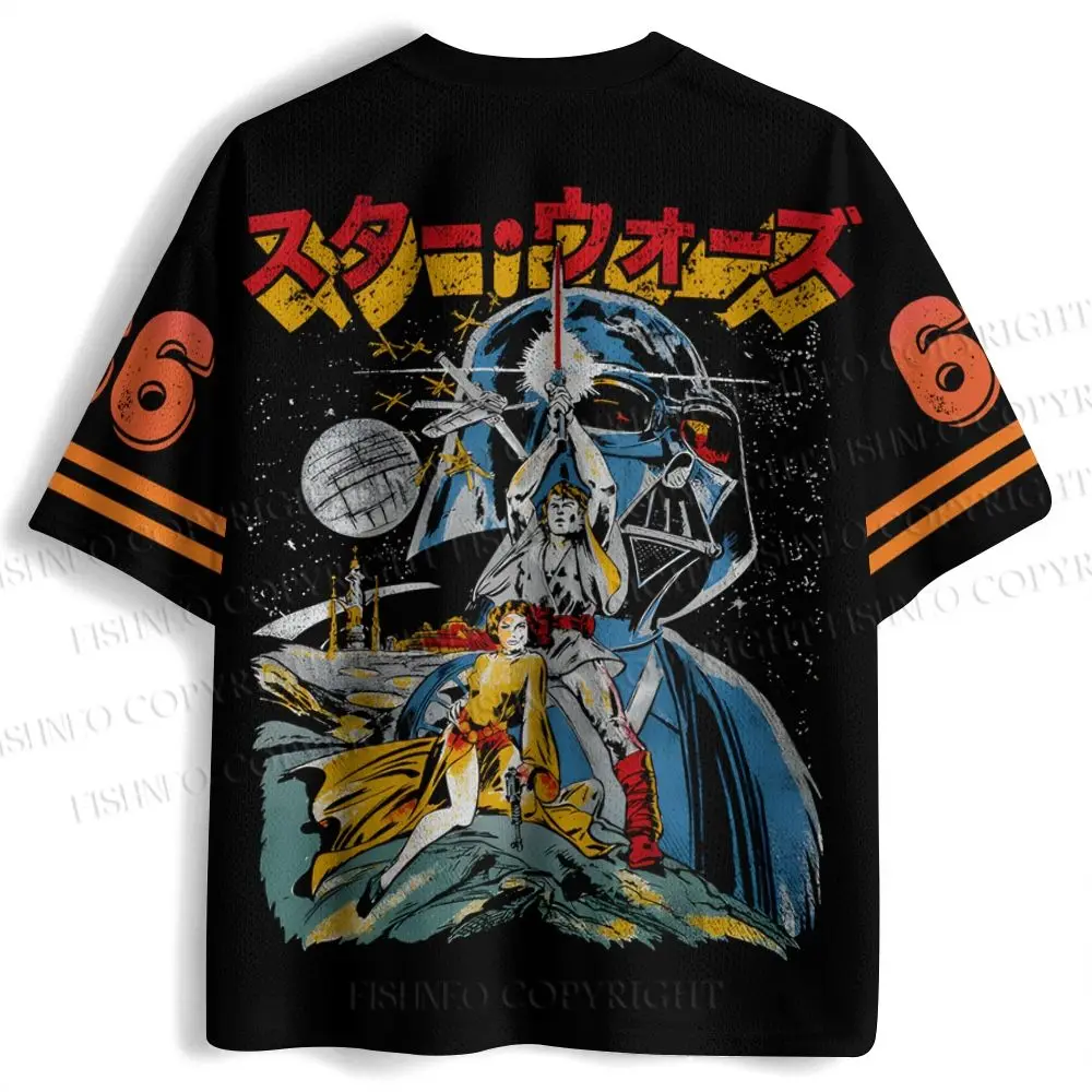 2026 New Star Wars Movie Sports Fashion Adult Children's Short Sleeve V-neck Street Gothic Style Horror Fans Gift image 2