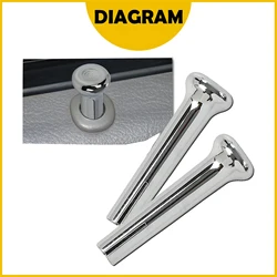 Door Knobs Handle Lock Pin With Chrome Fits 71-1988 Chevrolet Firebird GM Cars