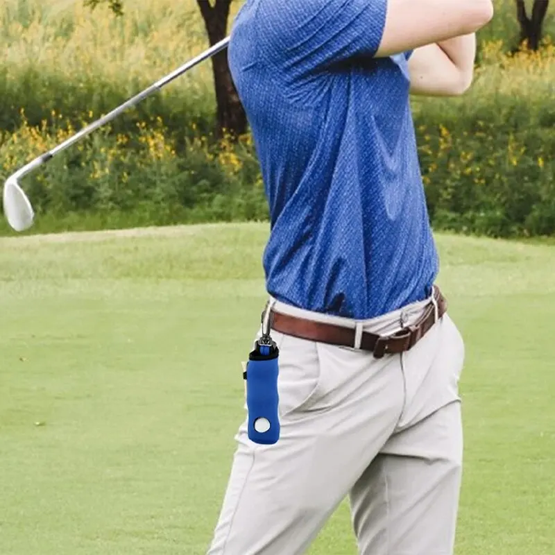 قطعتان من حقيبة خصر الجولف، حقيبة جولف مع خطافات، حقيبة تخزين محمولة بأربعة ألوان، حقيبة حماية كرة الجولف. #5