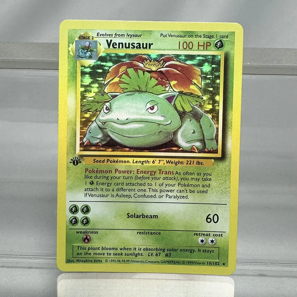 PKM Fossil/Base Set PROXY Kaarten Charizard Venusaur Blastoise Game Collection Kaarten Spel Speelgoed Kaart Hobby