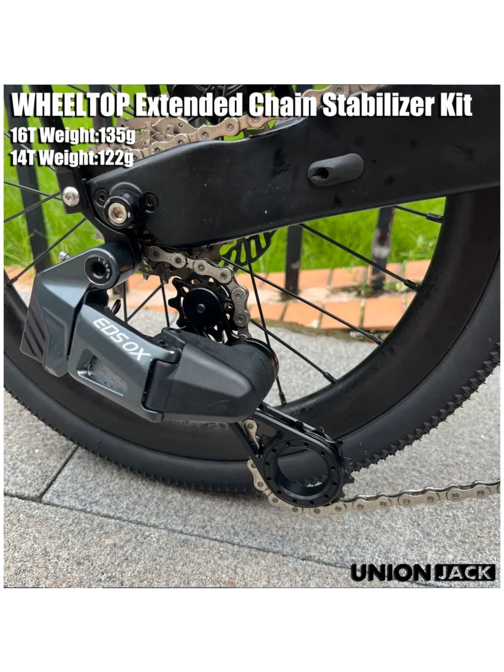 AliExpress NONE Unionjack For WheelTop 14T/16T Tensioner Extended Chain Stabilizer Kit Use For Brompton FoldingBicycle