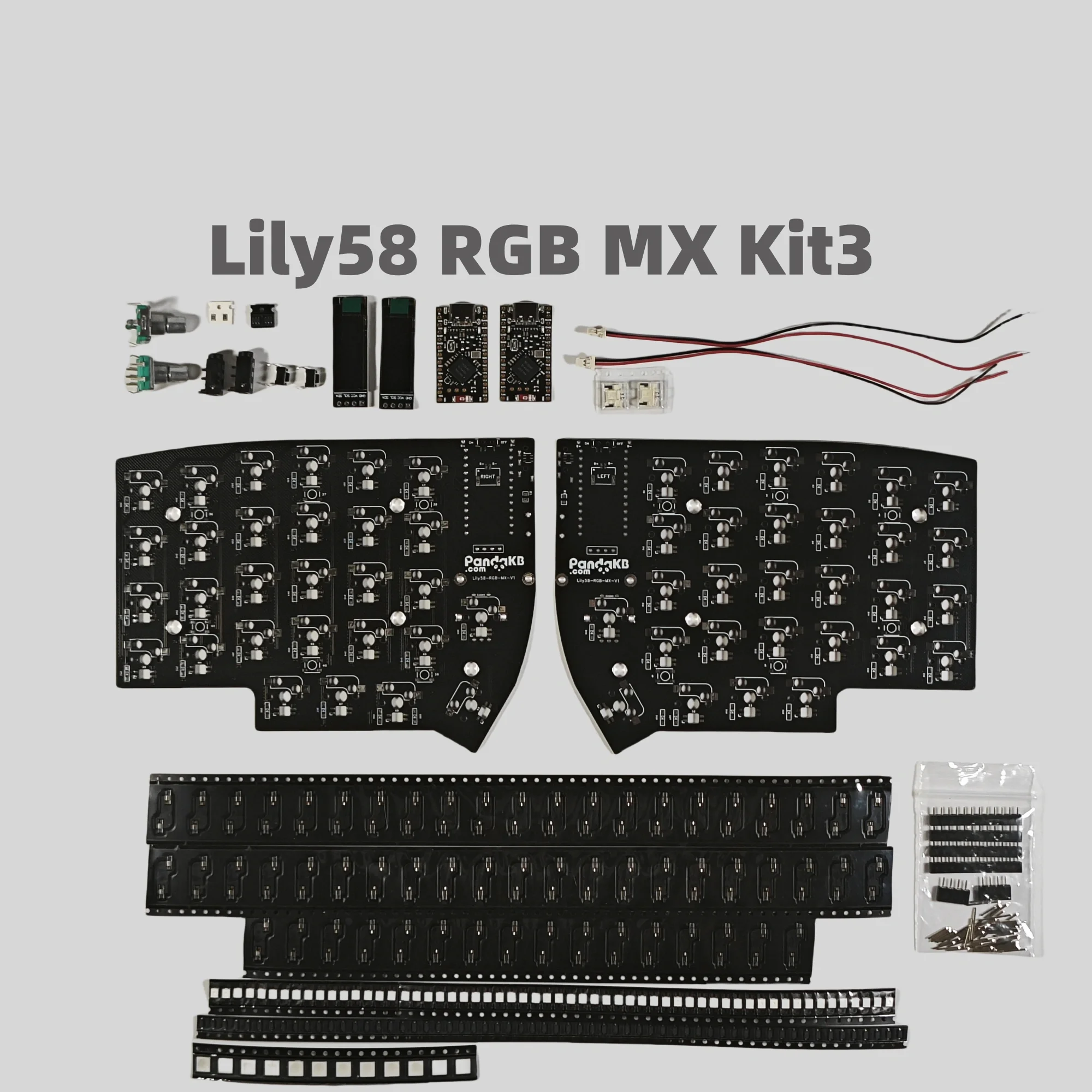 PCB Kit for lily58 rgb hotswap mx Split mechanical keyboard