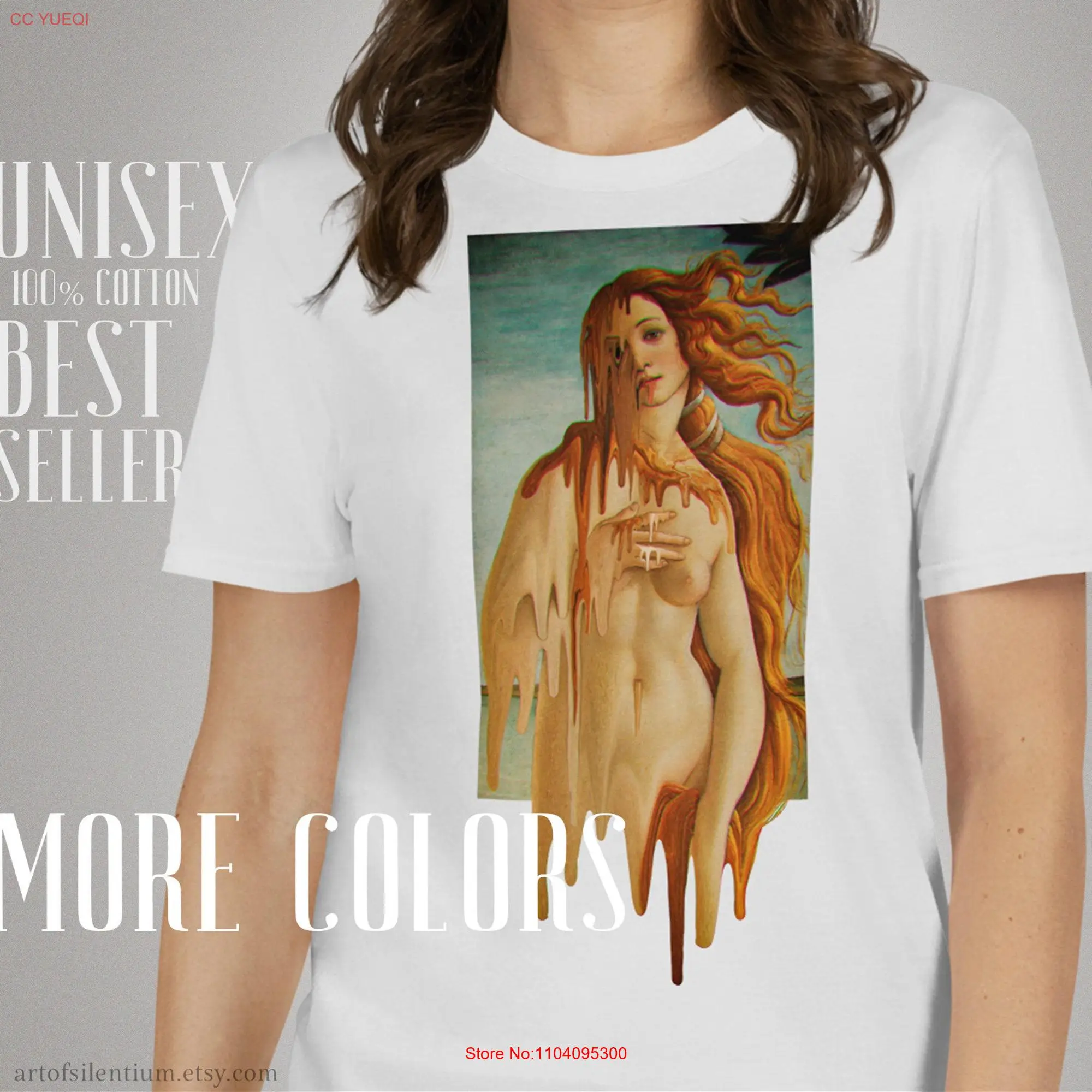 Birth of Venus T shirt Botticelli Renaissance Aesthetic tee art masterpiece world painting history long or short sleeves