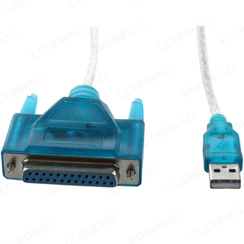 USB 2.0 To 25 Pin DB25 Parallel Port Cable IEEE 1284 1 Mbps Parallel Printer Adapter Cable for Computer PC Laptop