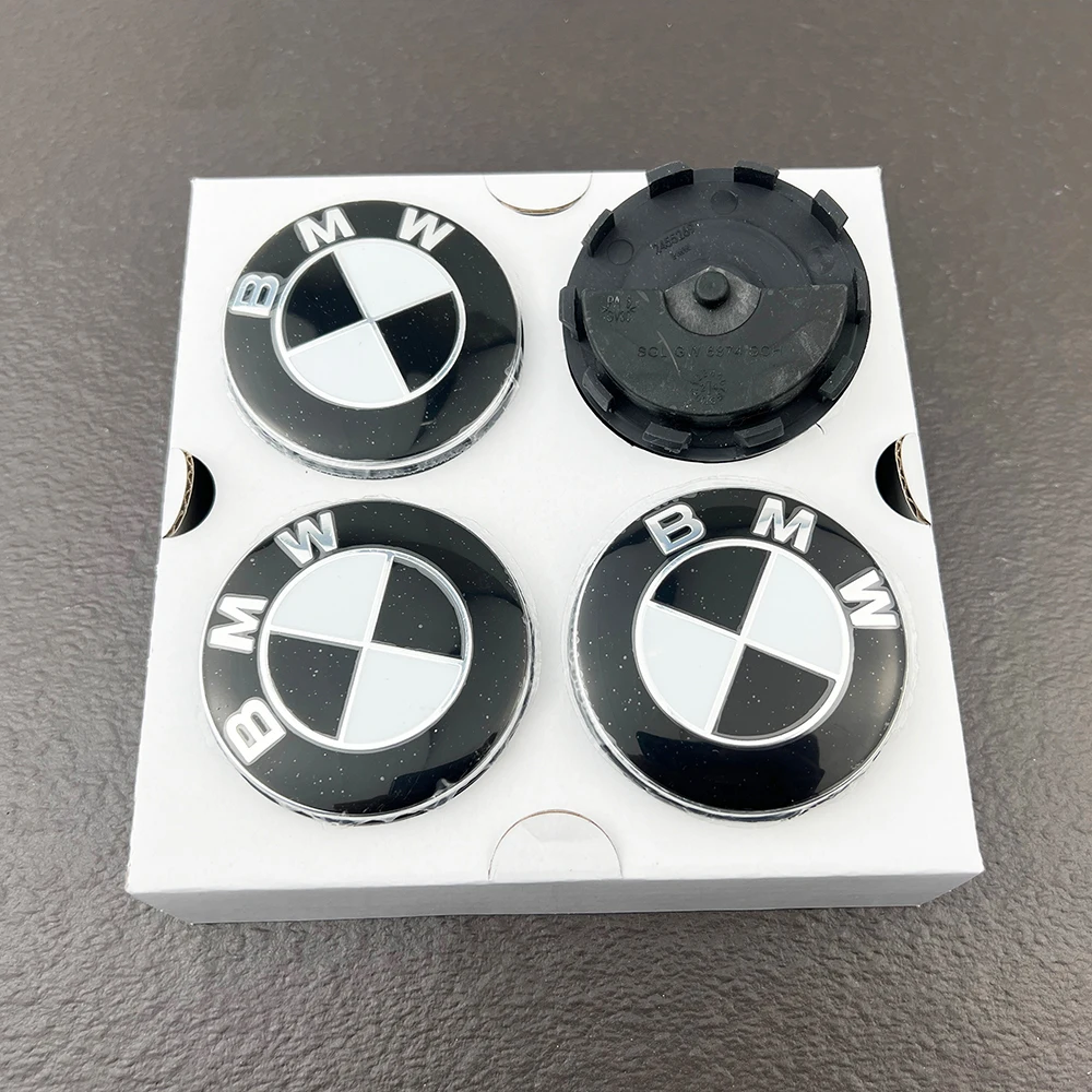 Für BMW E90 E91 E92 E93 F30 F10 F11 F04 E84 E83 F25 E70 F15 E72 F16 M2 M3 M5 M6 BMW GROUP 4 Stück 68MM Schwimmende Radnabenkappen