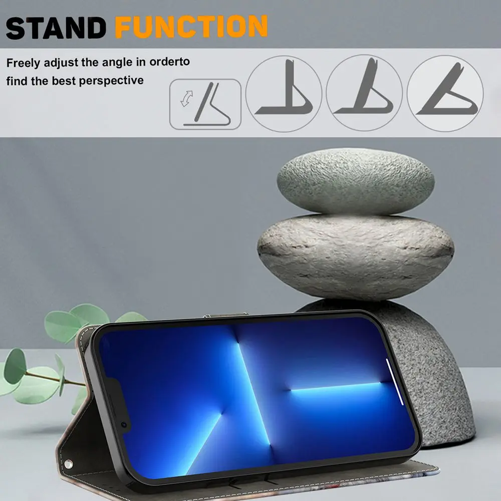 S23 S22 ثلاثية الأبعاد نمط جراب هاتف ل eتوي سامسونج غالاكسي S23 الترا S22 زائد S23 FE S23 + S22 + حالات محفظة جلدية الوجه الغطاء الخلفي