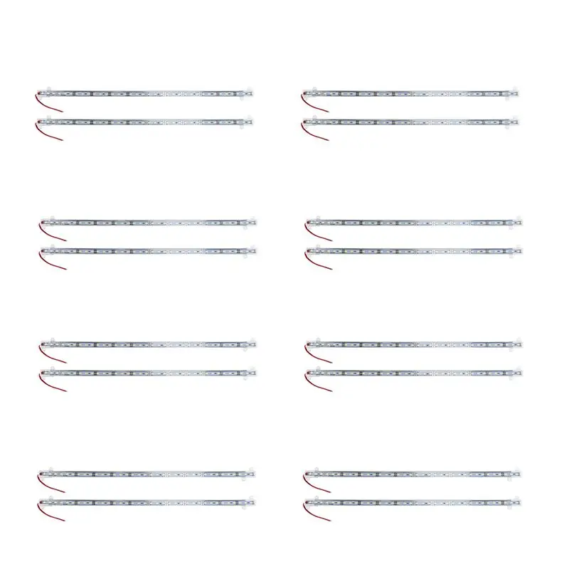 

16X 50CM 12V 36 LED 5630 SMD Hard Strip Light Aluminum Shell With End Cap White New