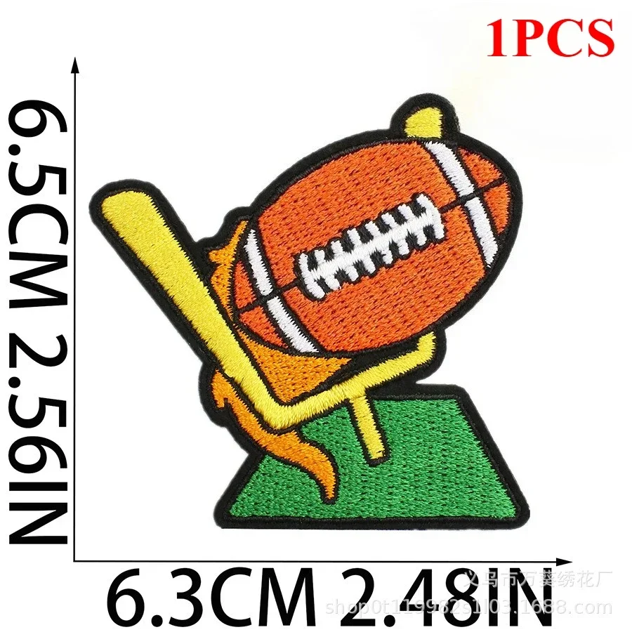 Pegatina de tela bordada para eventos, camiseta de fútbol, parche decorativo, pegatina bordada, capítulo, zapatillas de deporte para niño, atleta