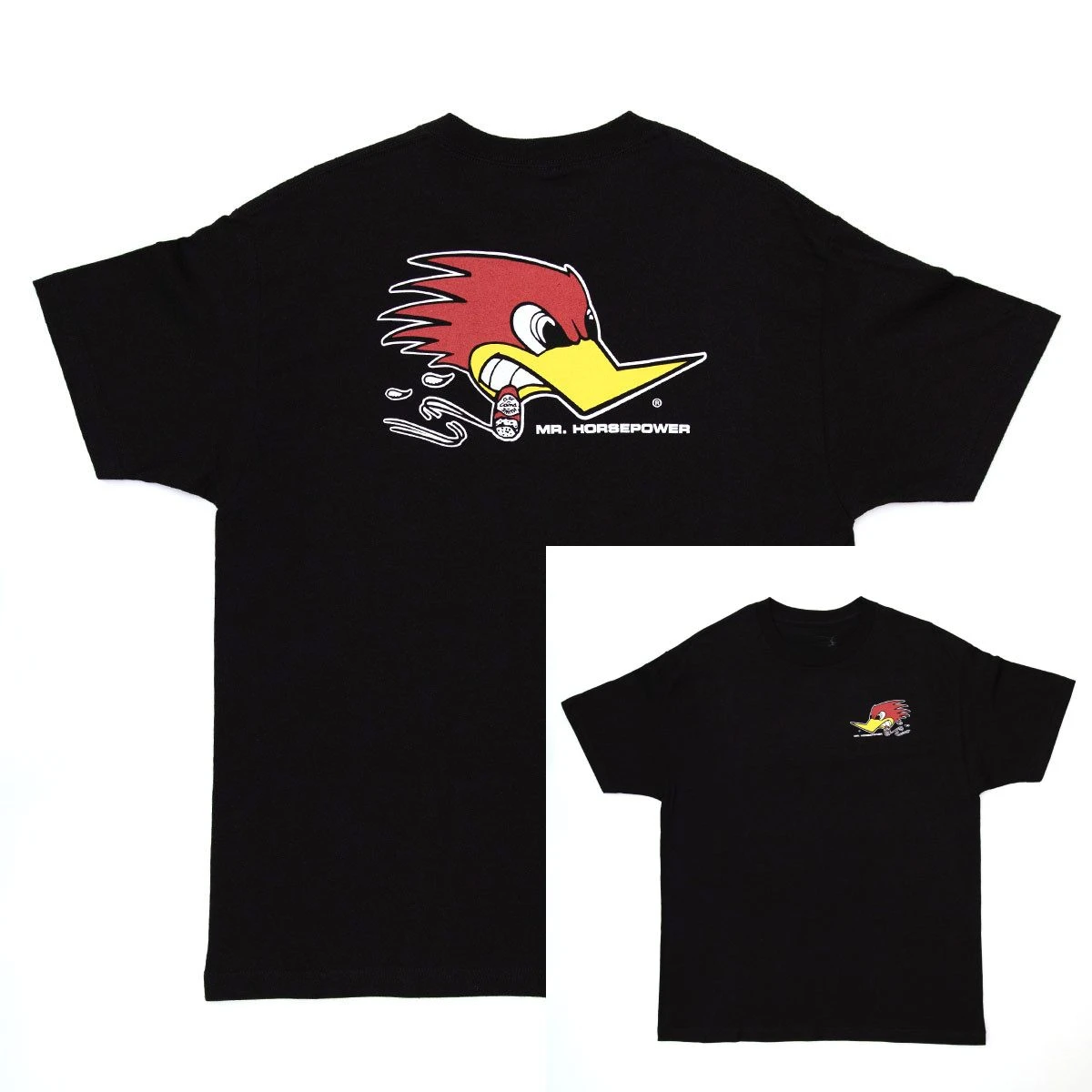 Red Woodpecker Logo Classic Racing Car Modification Brand T-Shirt Cotton Graphic Tee Men Women Summer Streetwear