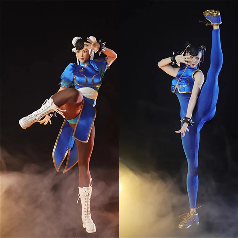 STAR MAN MS-008 1/6 Soldier Female Fighter Chunli Movable Eyes 12'' Action Figure Doll Model Toy In Stock