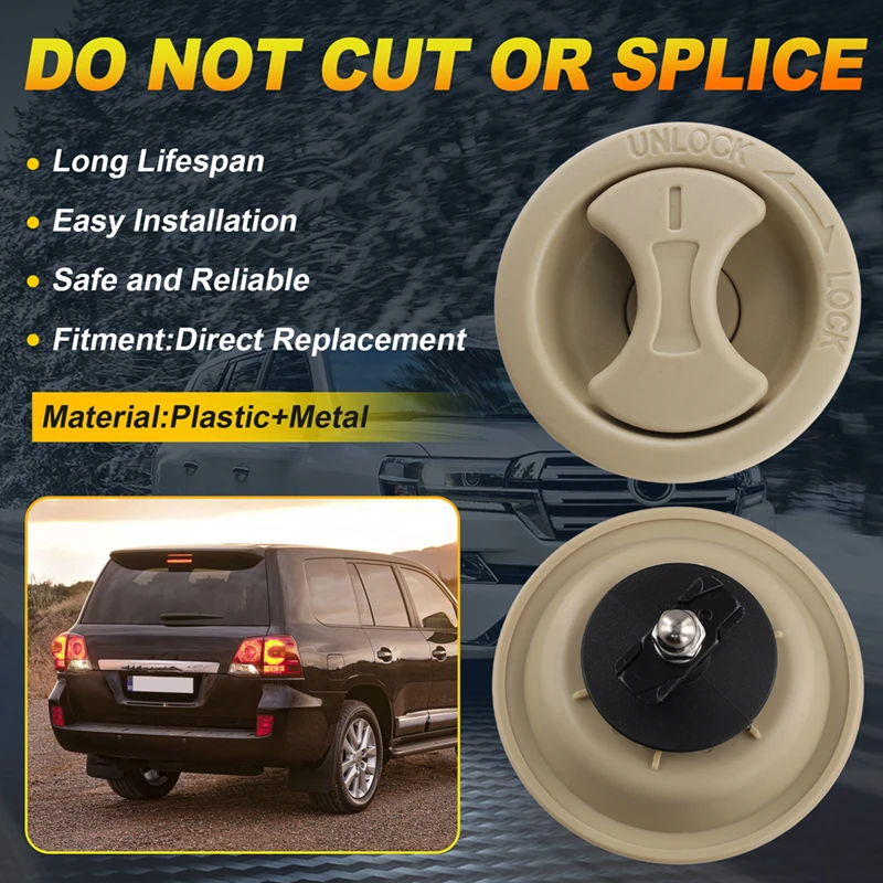 

Задняя дверь автомобиля, ручка-пряжка для задней панели багажника 64870-60011 для Toyota Land Cruiser LC200