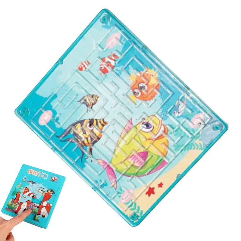 

Puzzles Board 2 In 1 Jigsaw Puzzles Board And Maze Game Animal Travel Games Toys For Kids Preschool Educational Learning Toy For