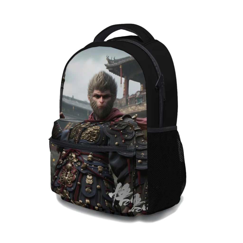 The Myth Of Black Monkey King mochila versátil de gran capacidad, impermeable, lavable, bolsa para computadora, Unisex