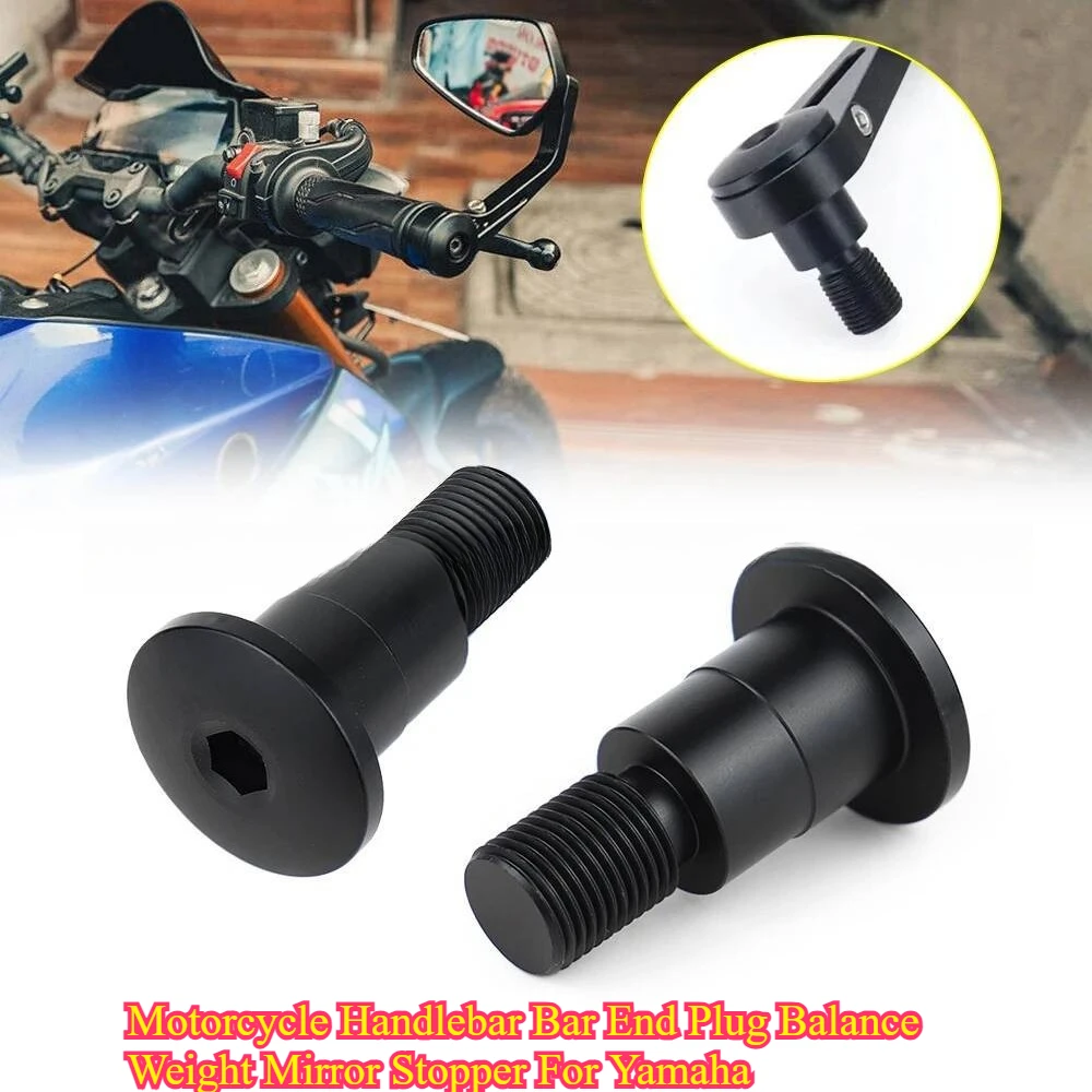 Motorcycle Handlebar End Plug Bar End Cap Mirror Plug Balance Weight For Yamaha Motorcycle Modified Direction Handle Stopper
