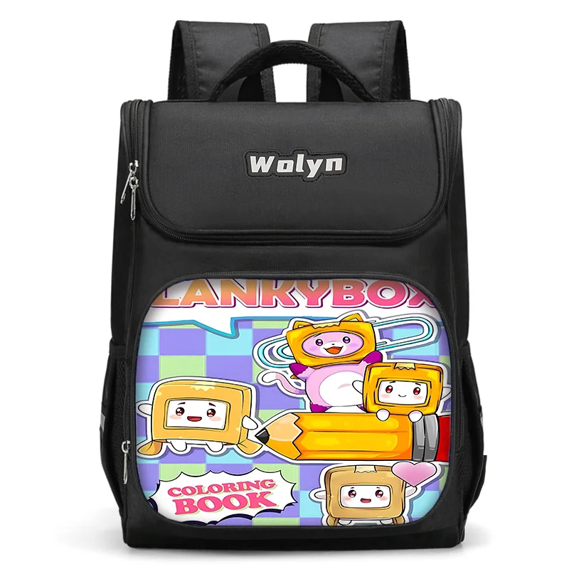 Hot Game LankyBoxes Large Child Backpack Boy Girls School Bag For Men Women Traveling Backpack Durable and Multi Compartmen