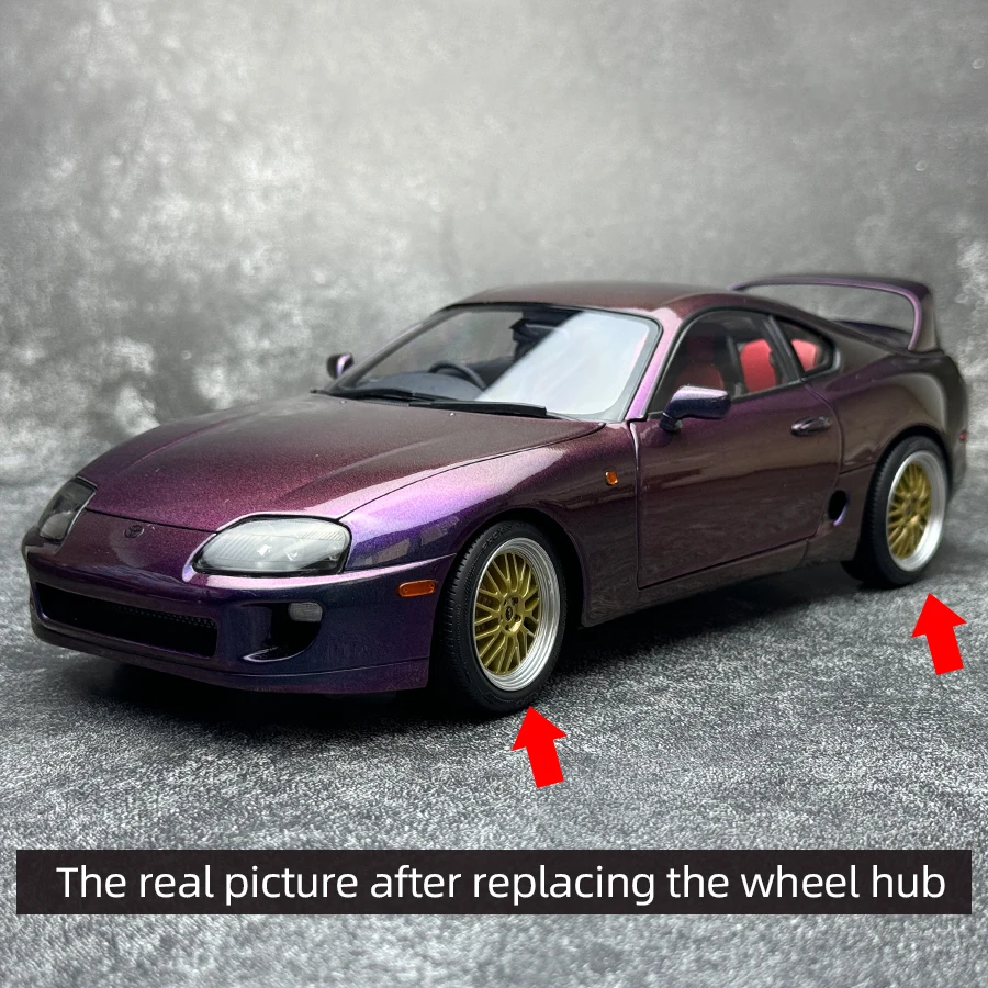 WHELART 1:18 dla Toyota A80 Supra Model samochodu Wyślij przyjaciel Kolekcja prezentów świątecznych Model statyczny