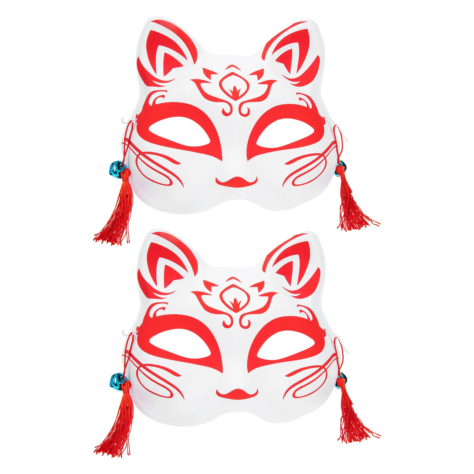 

Half Masquerade Masks Fox Exquisite Animal Japanese Foxes Decorate Pvc Reusable