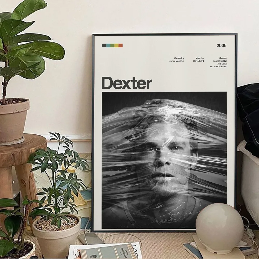 TV Dexter Poster Kraft Paper Vintage Poster Wall Art Painting Study Aesthetic Art Small Size Wall Stickers