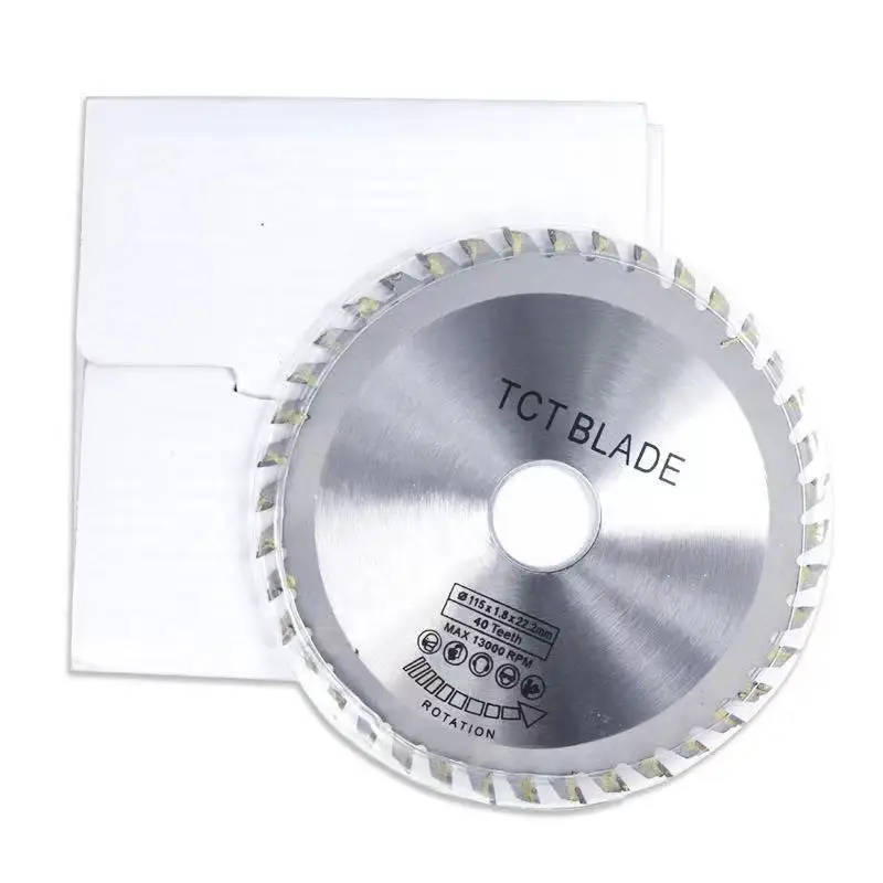 Diameter 115mm 40 Teeth TCT Circular Saw Blade Angle Grinder Saw Disc Carbide Tipped Wood Cutter Wood Cutting Disc