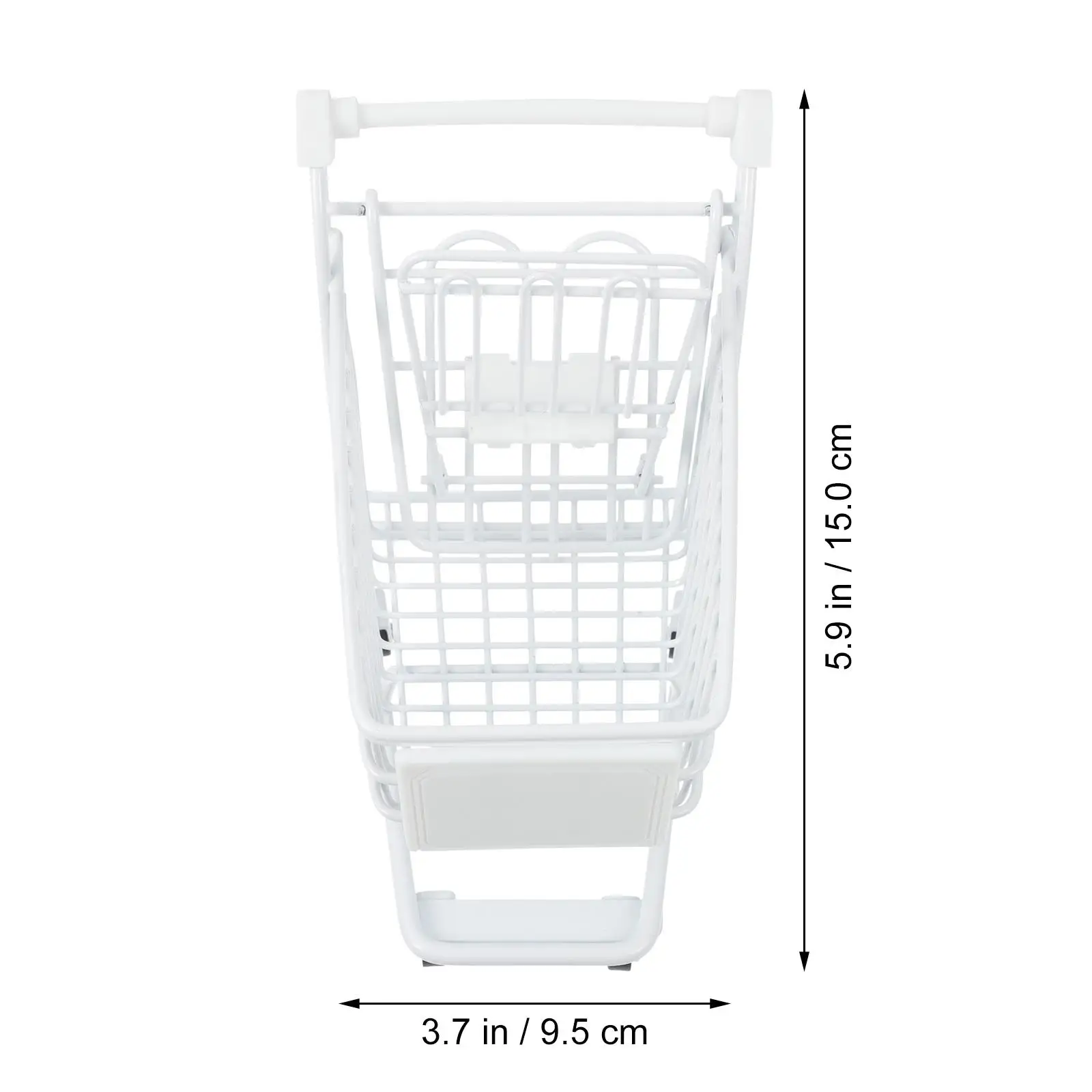 Mini-winkelwagentje Trolley Opvouwbare wielen Peuterspeelgoed Opslag Decor Kunststof ijzer Fruitbloemhouder Utility Cart