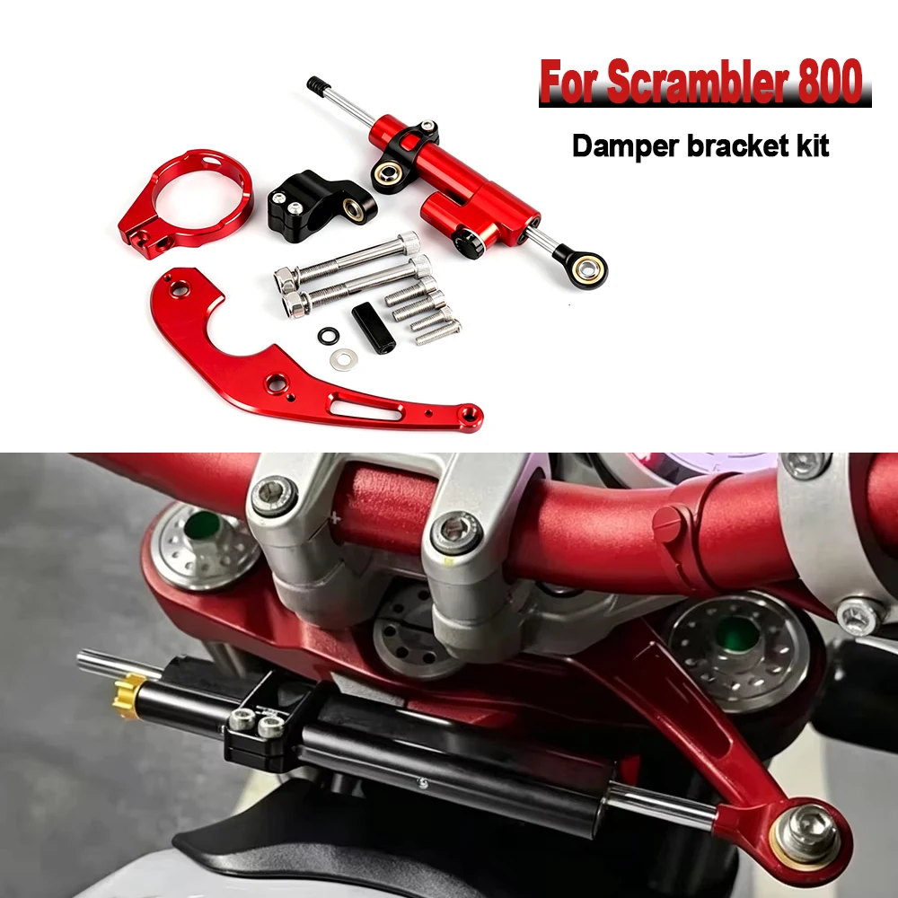 

New Motorcycle Steering Stabilizer Damper bracket Mounting Kit Fit For Ducati Scrambler 800 Scrambler800