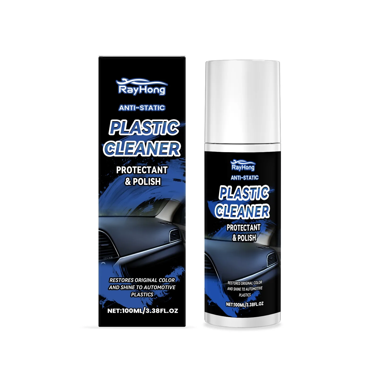 

Car Dashboard Restorer - Deep Cleans, Removes Stains & Scratches from Plastic Interior, Renews Matte Finish