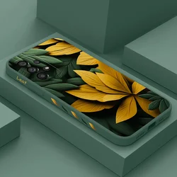 Carve A Leaf Phone Case For Samsung Galaxy A73 A53 A33 A23 A13 A03 A72 A52 A52S A32 A22 A12 A02 A02S A71 A51 A31 A21S 4G 5G Cove