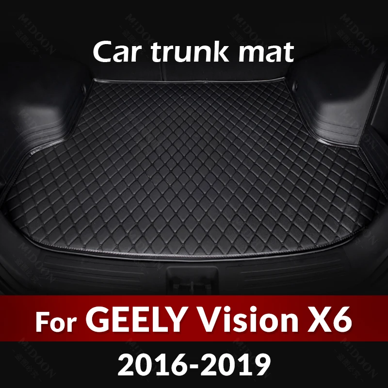 

Коврик для багажника автомобиля для GEELY Vision X6 2016 2017 2018, пользовательские автомобильные аксессуары, украшение интерьера автомобиля