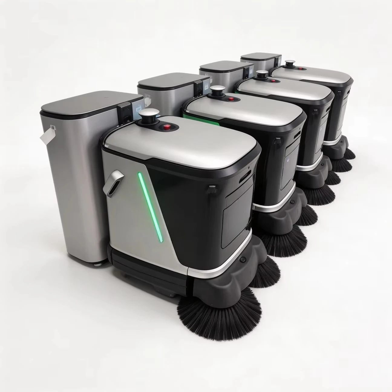 All-in-one Wet and Dry Vacuum Robot with App Control and  Navigation for Automatic Self-cleaning