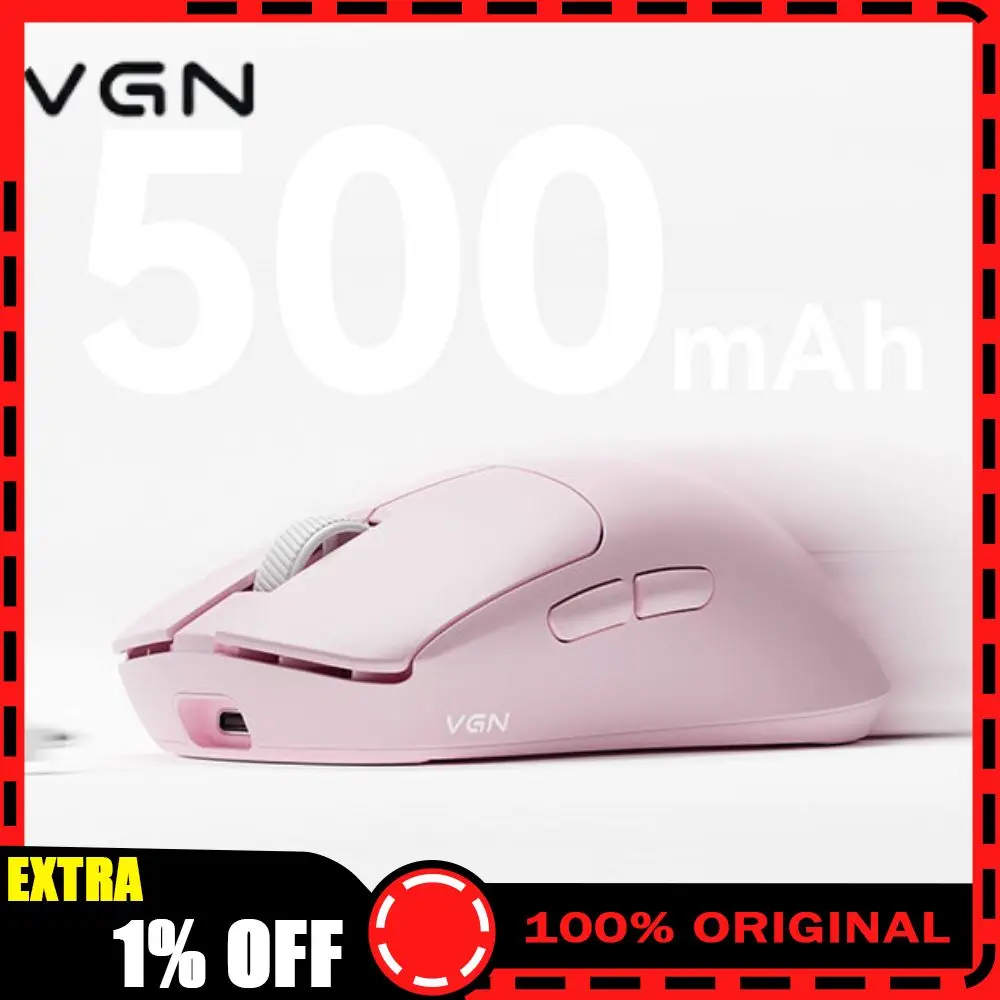 VGN Feilong Y2 V2 Mouse PAW3955 EXTREME Tri Mode Wireless 8K Lightweight Ergonomic Esports Mouse Gaming Accessories PC Office