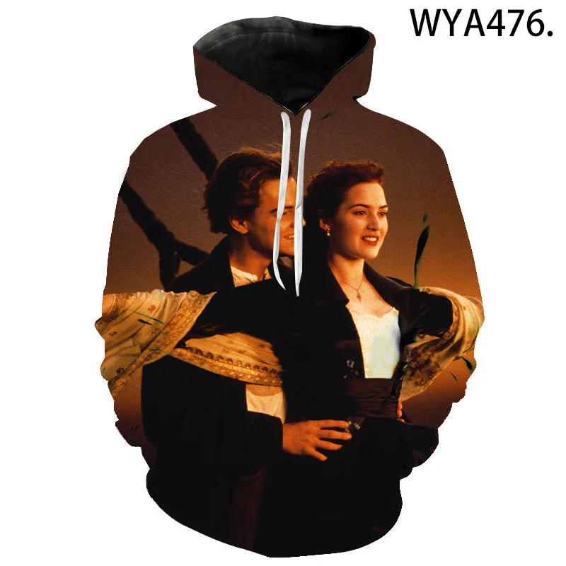 Hoodies Movies Titanic 3D Print Sweatshirts Men Women Neutral Fashion Casual Sweatshirts Boys Girls Oversized Hoodie Tracksuits