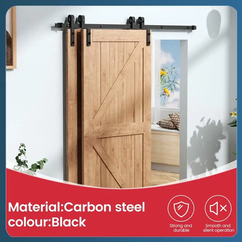 AB02 10Pcs 0.63Inch-0.78Inch Carbon Steel Cabinet Sliding Door Barn Hardware Kit Sliding Door Bezel Hanging Rail Slides